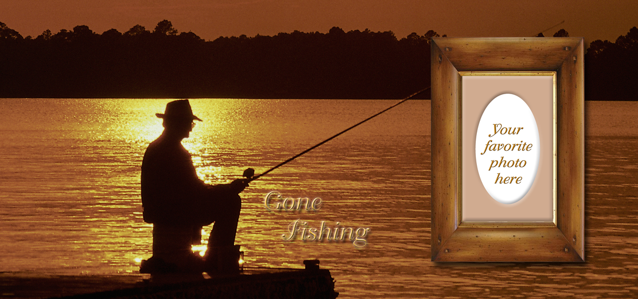 Gone Fishing (Dock) Bronze